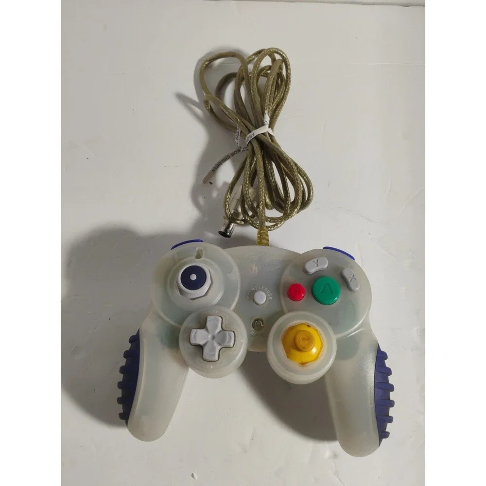 Clear MadCatz Nintendo GameCube Wired Controller #5626 Tested